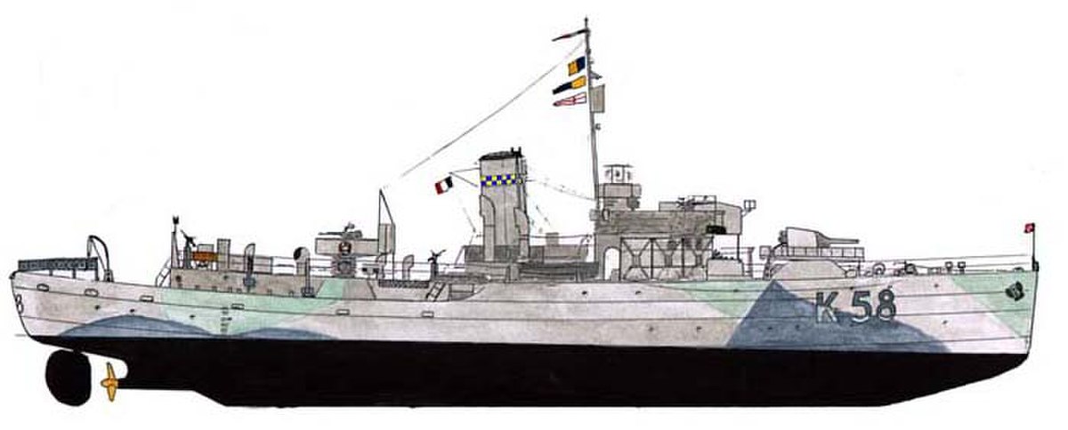 Corvette Aconit des FNFL durant la seconde guerre mondiale