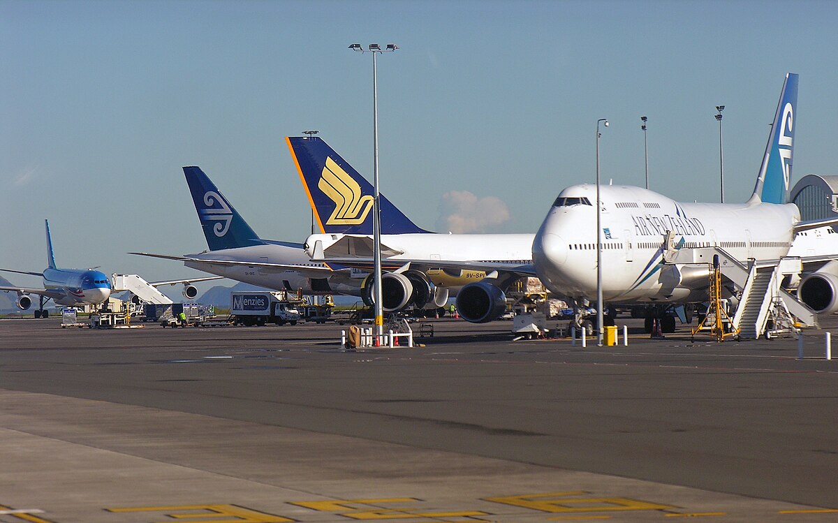 Des avions sur le tarmac d'Auckland