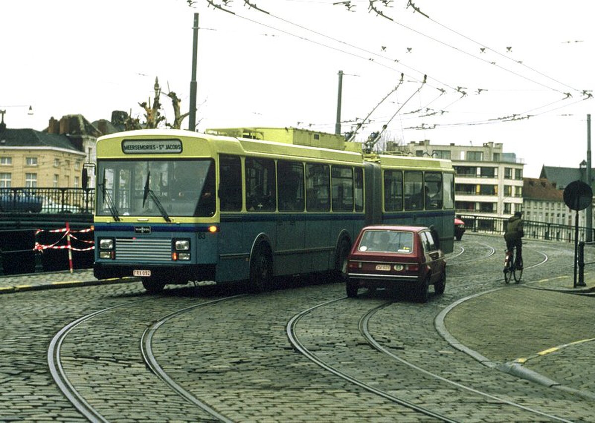Trolleybus de Gand