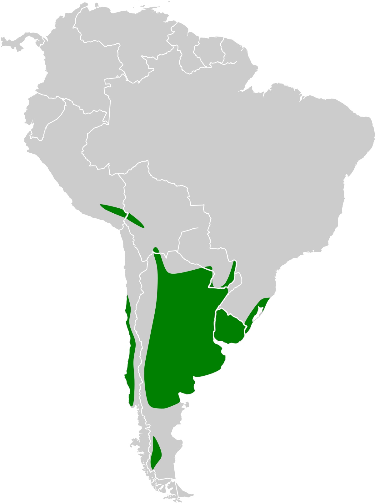 Agelasticus thilius map.svg