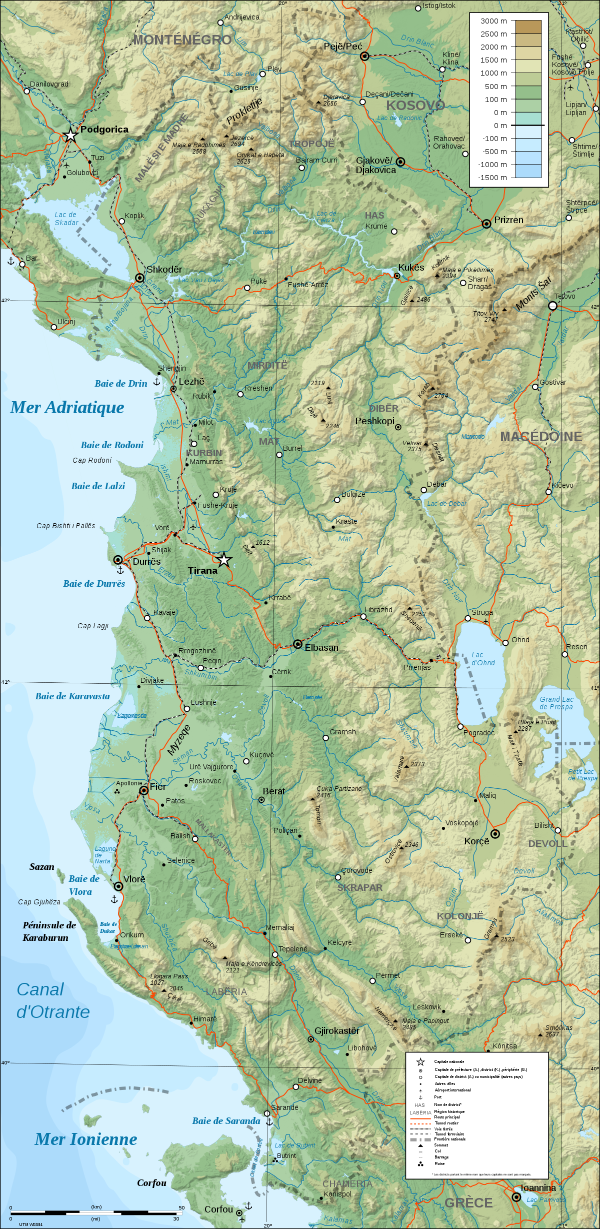 Géographie de l'Albanie
