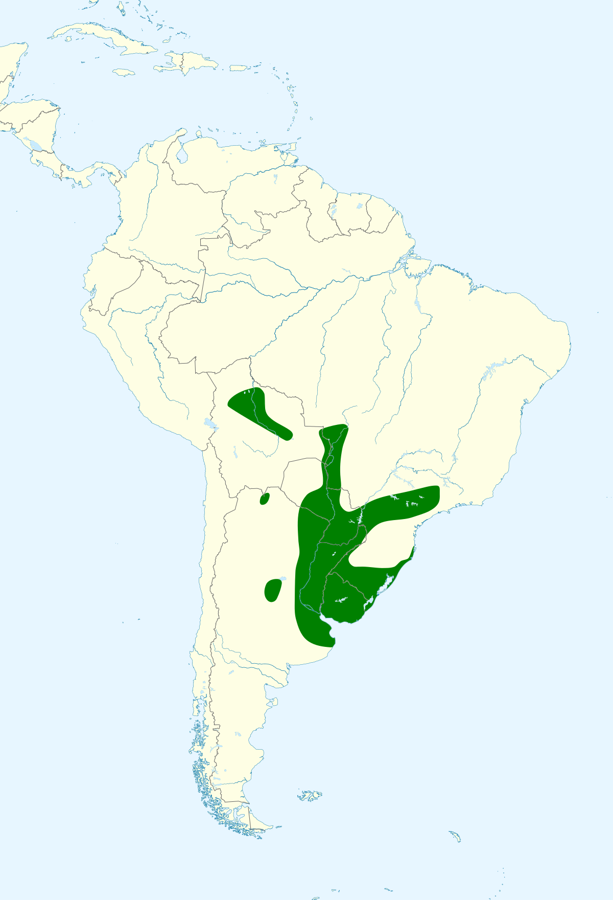 Répartition du Troupiale à tête rouge