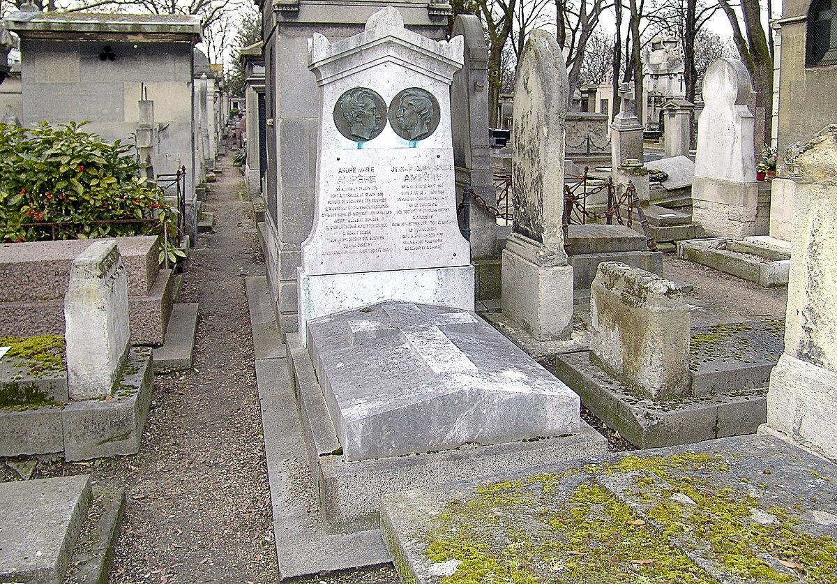 Tombe d’ André Marie Ampère – Cimetière de Montmartre - Paris