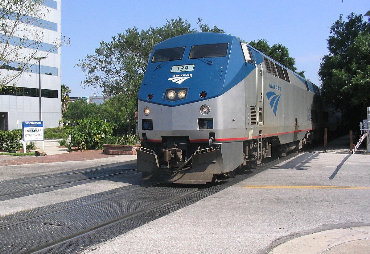 Train de l'Amtrak à Orlando, en Floride.