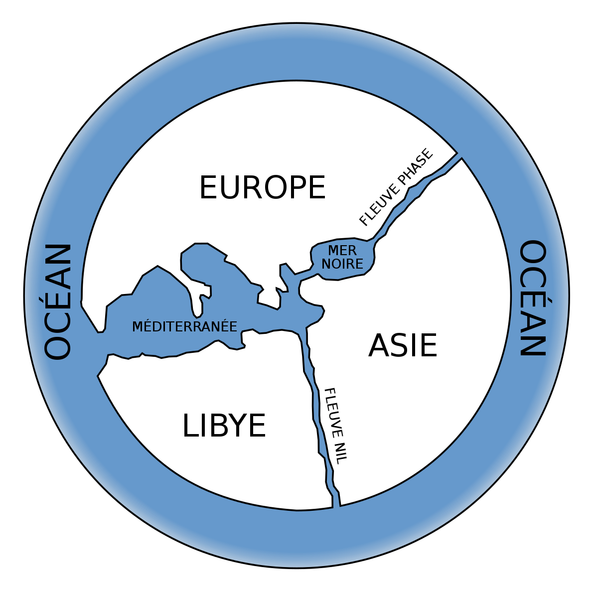 Figure de la Terre dans l'Antiquité