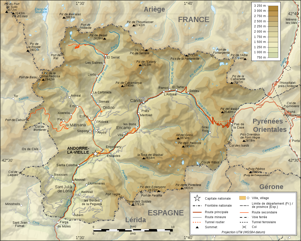 Frontière entre Andorre et la France