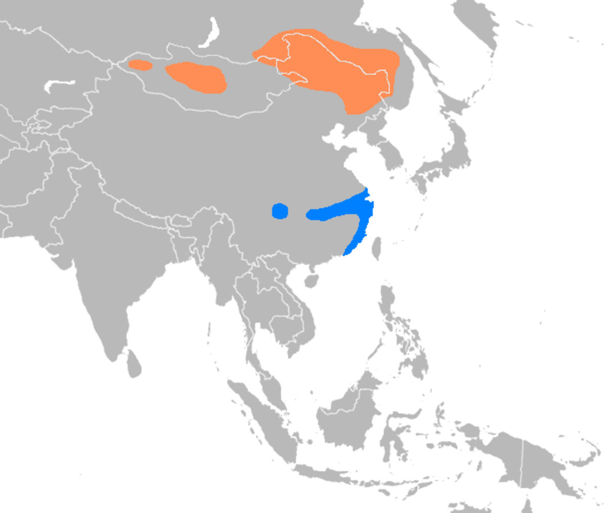 Anser cygnoides distribution map.png