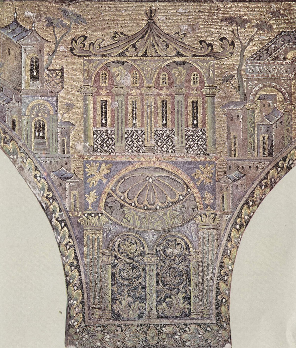 Mosaïque de la Grande mosquée de Damas, vers 715