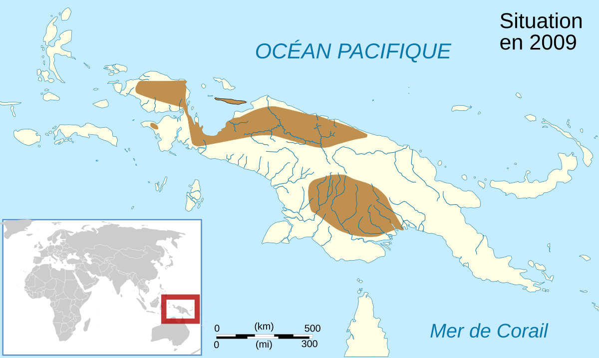 Asterophrys turpicola map-fr.svg