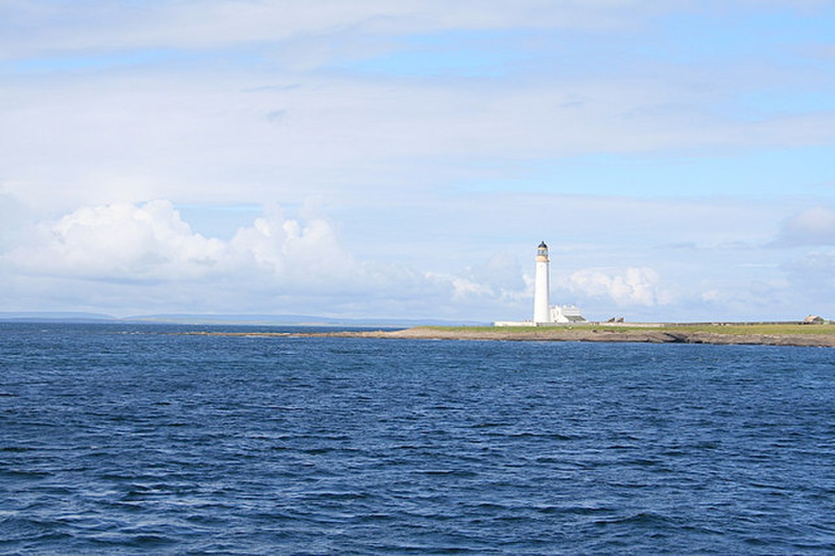Le phare d'Auskerry sur South Taing.