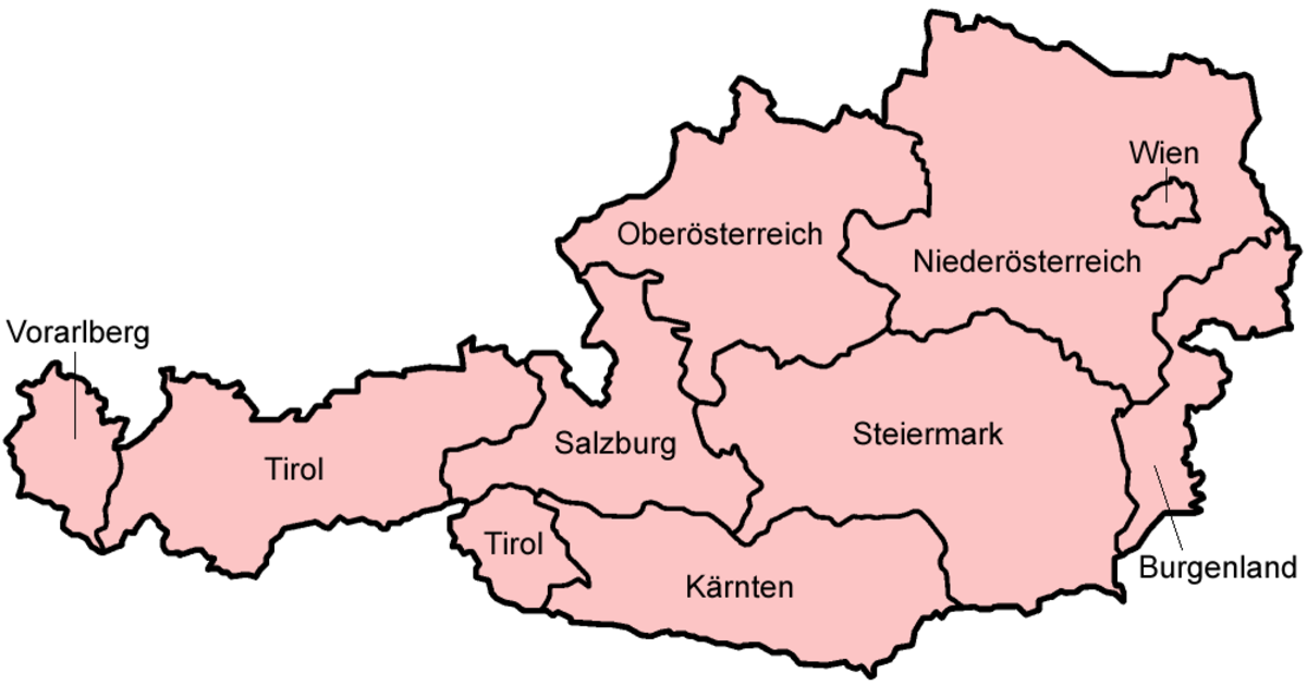 Liste des châteaux autrichiens par région