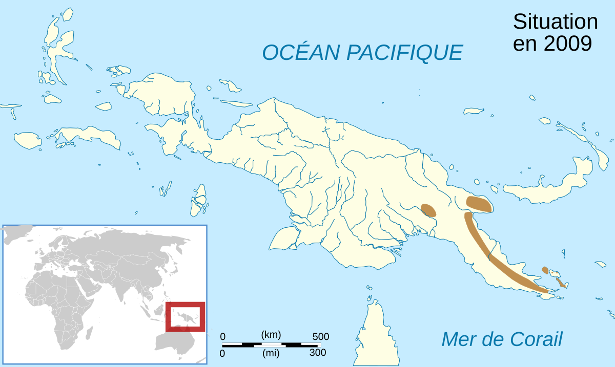 Austrochaperina palmipes map-fr.svg
