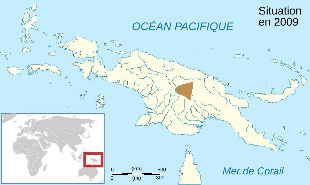 Austrochaperina rivularis map-fr.svg