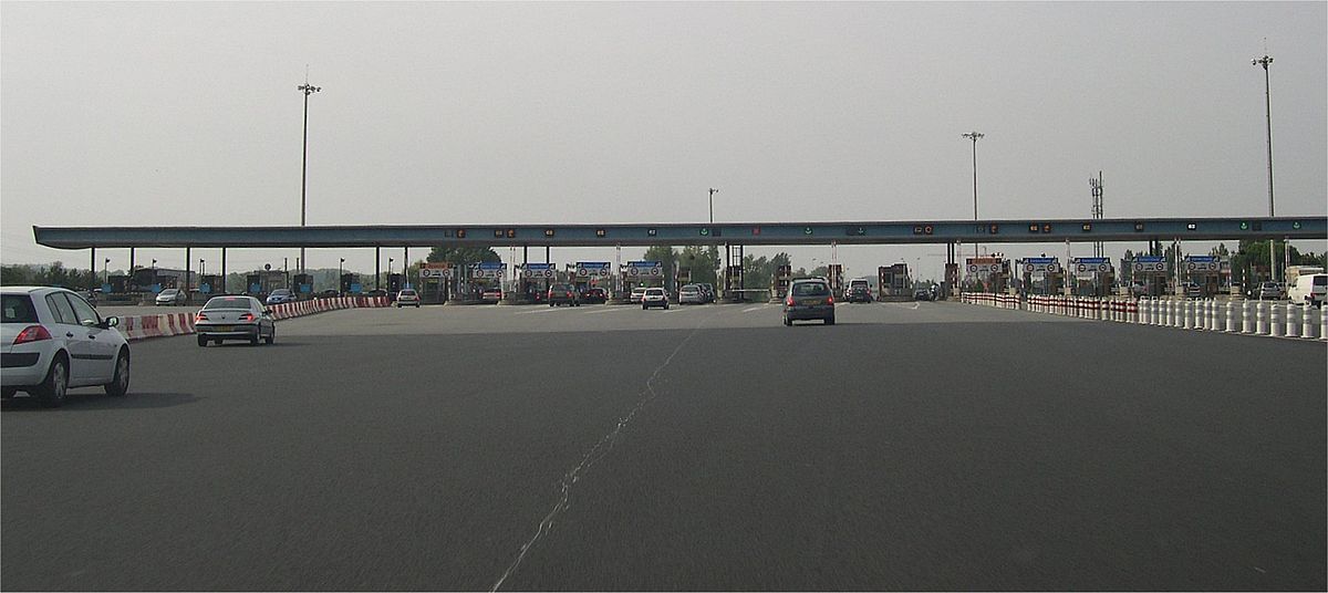 Barrière de péage de Toulouse-Sud, sur l'A61