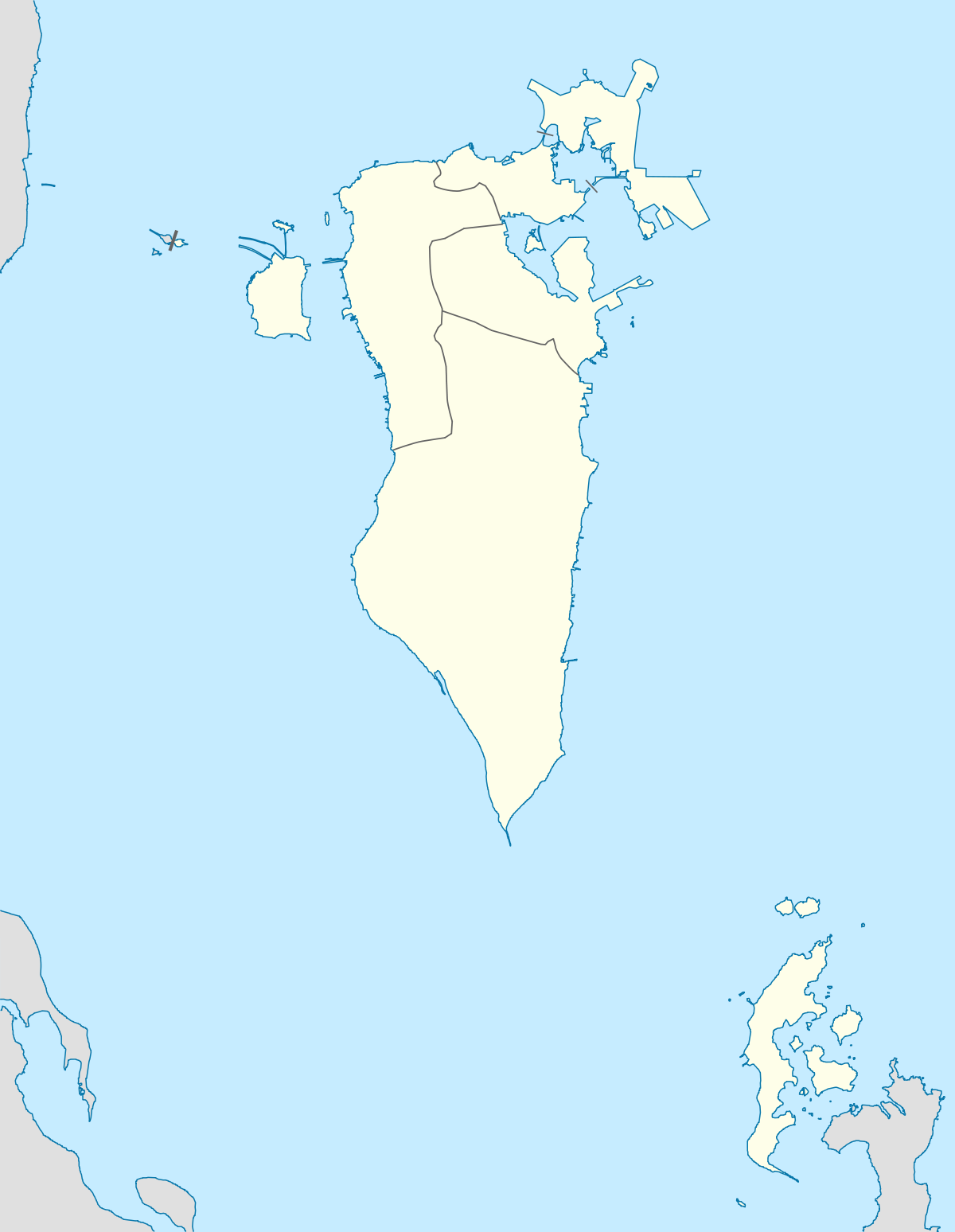 Carte de Bahreïn