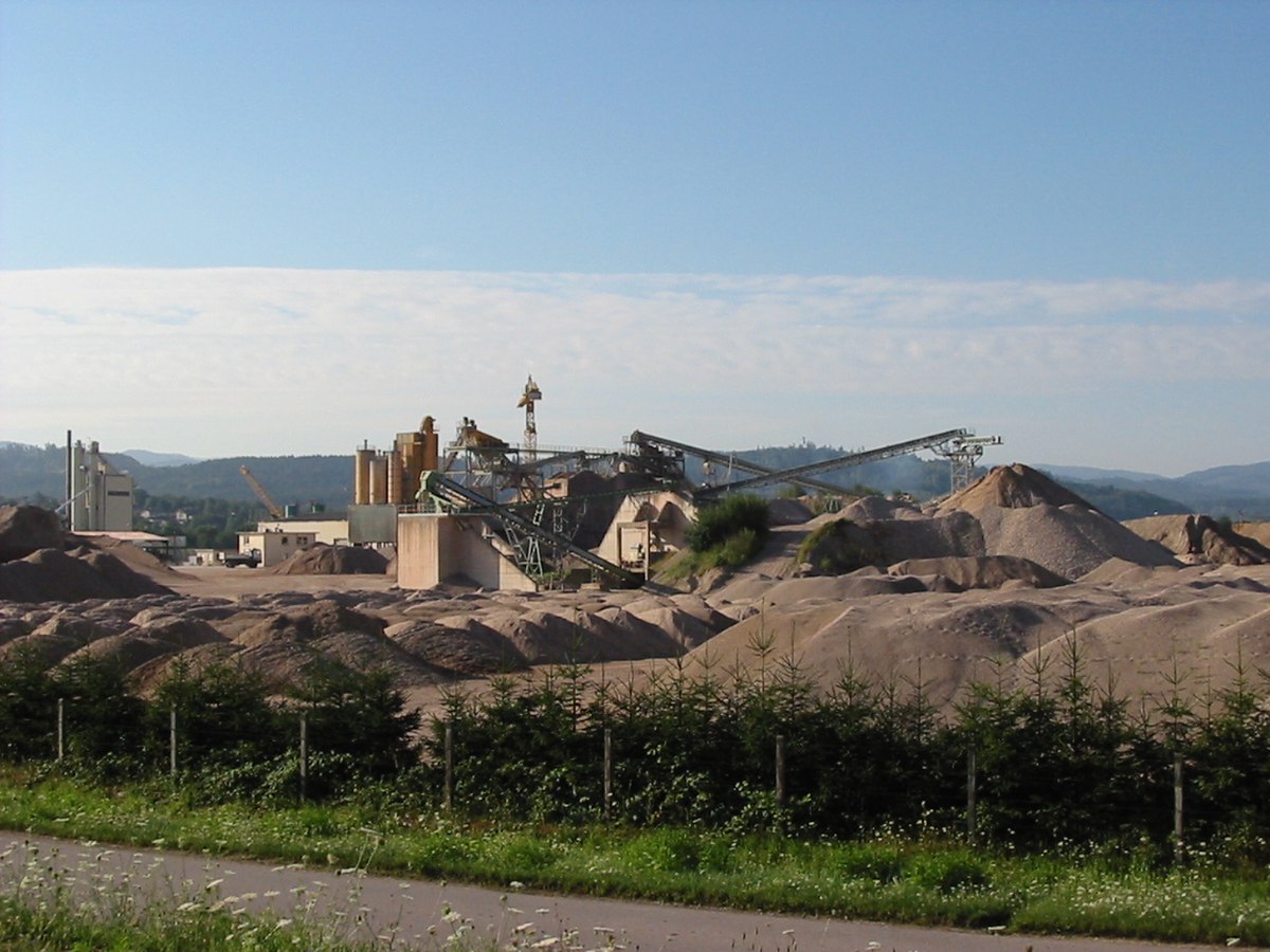Ballastière dans les Vosges