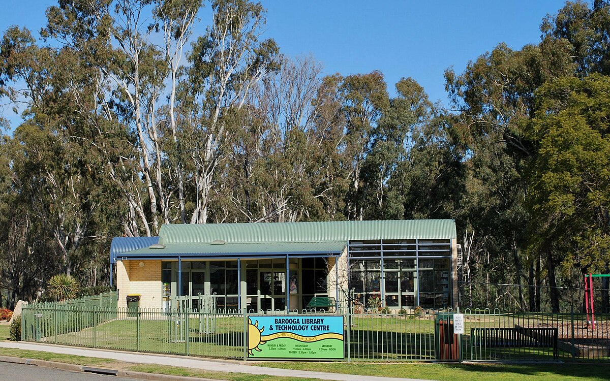La bibliothèque de Barooga.