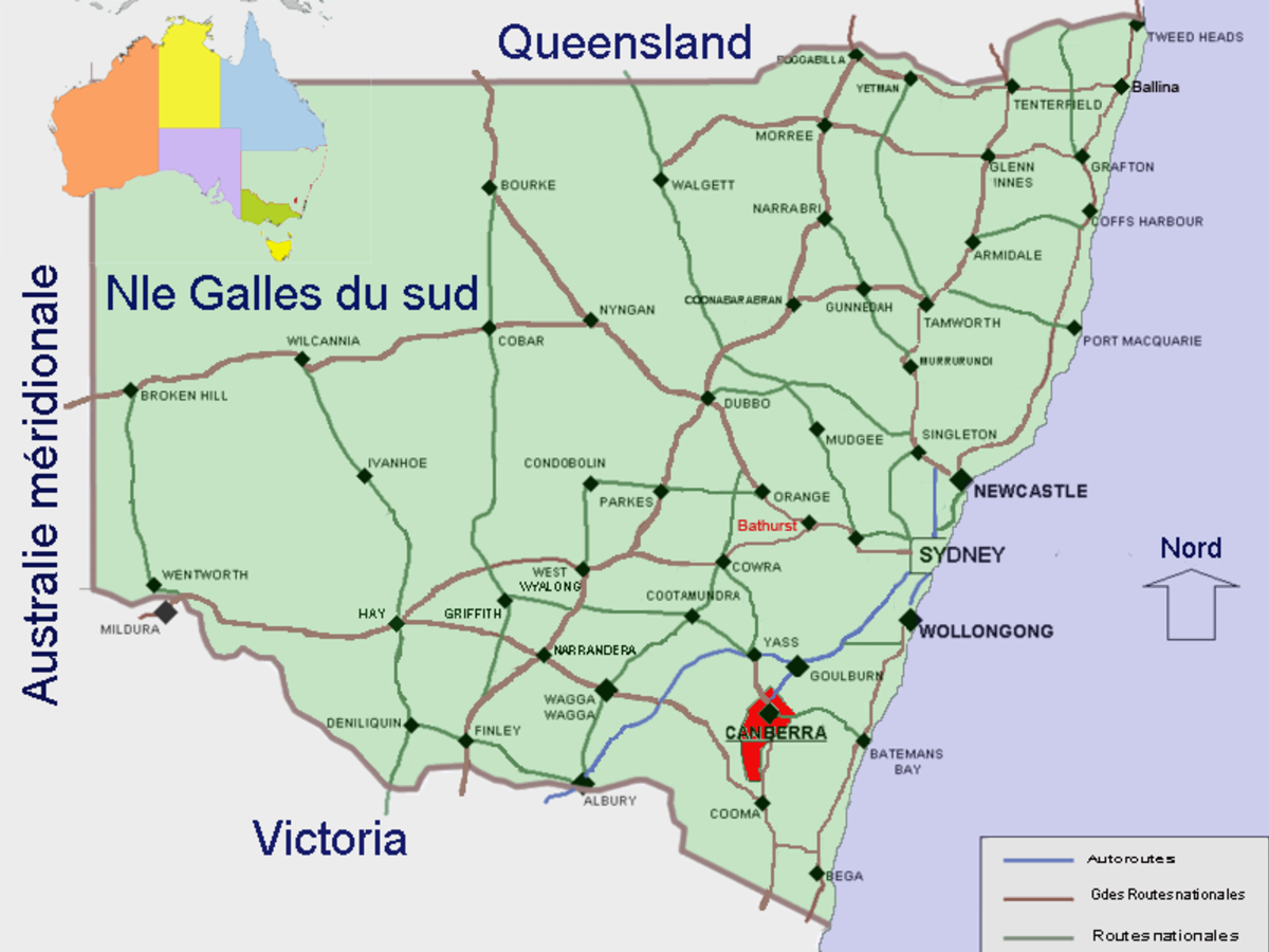 Localisation de Bathurst