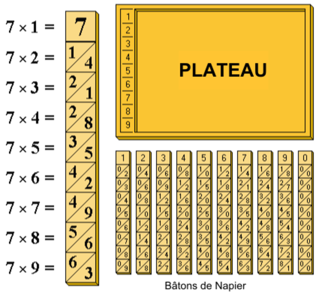 Bâtons de Napier