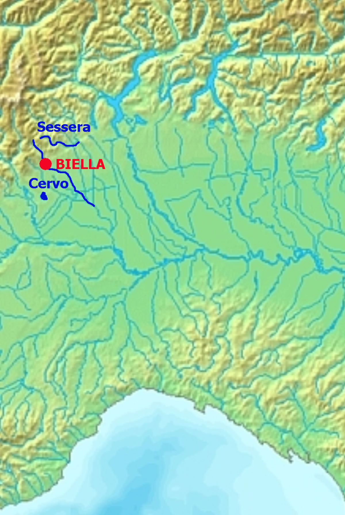Hydrographie de la province de Biella