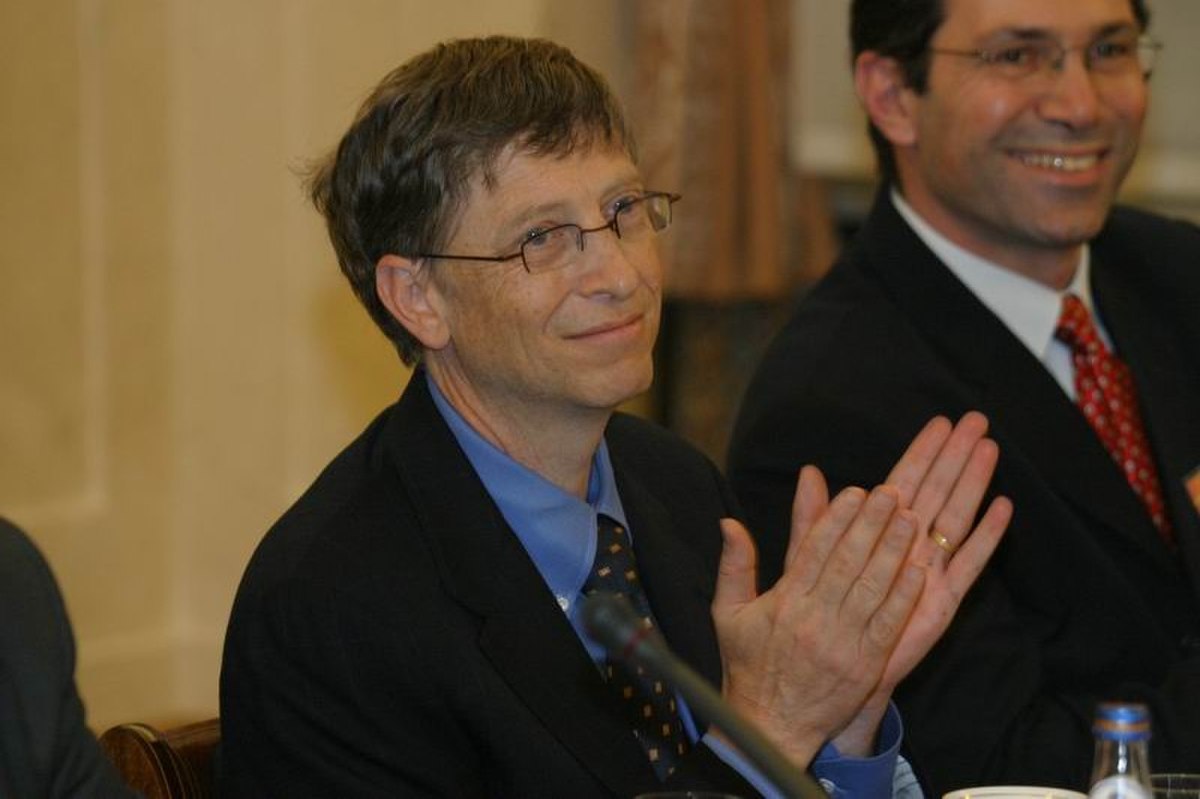 Bill Gates en Pologne en 2006