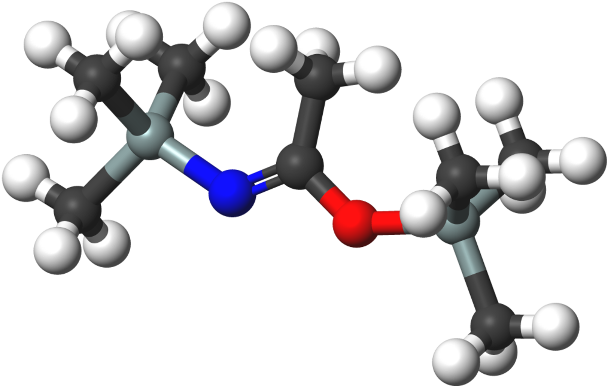 Représentations plane et 3D du bis(triméthylsilyl)acétamide
