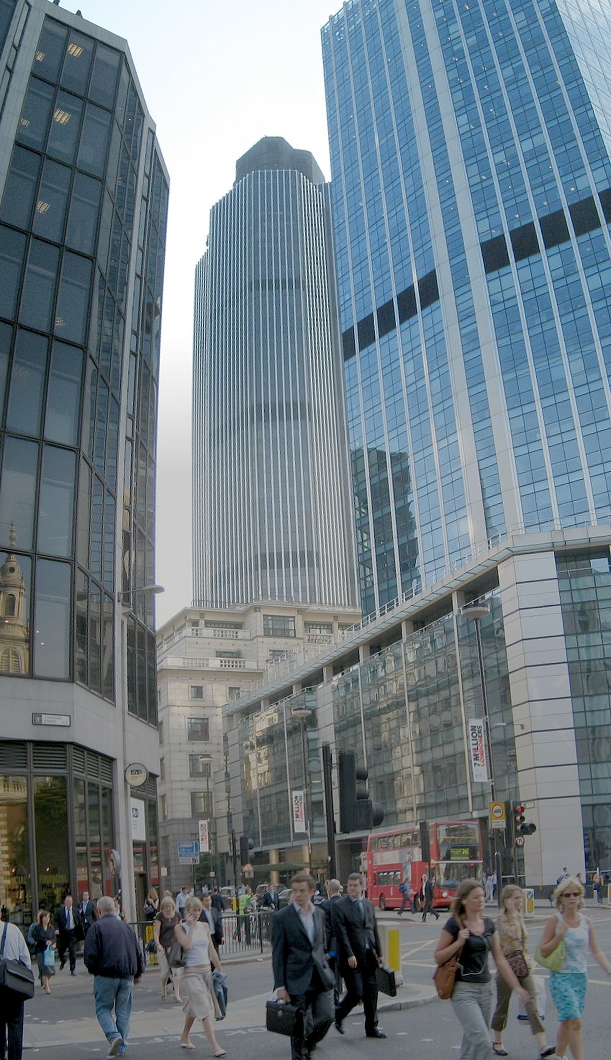 Bishopsgate dans la Cité de Londres.