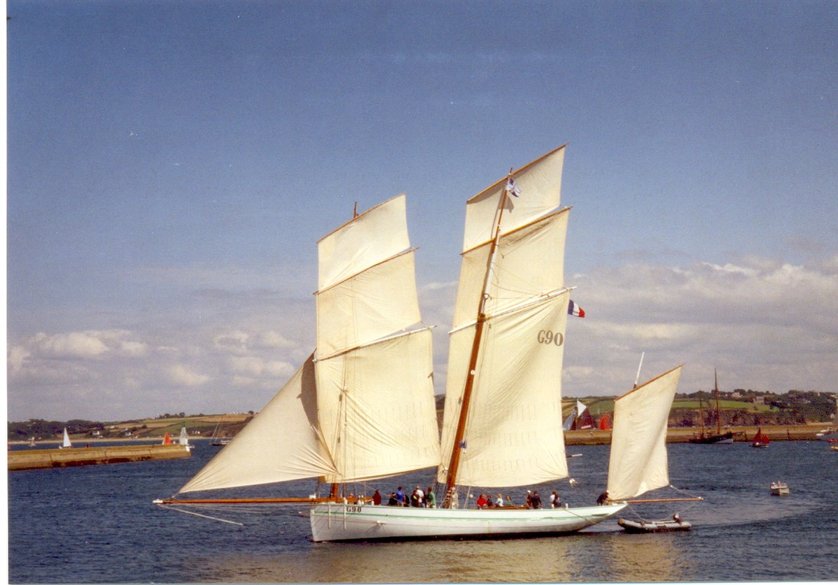 La bisquine La Granvillaise à Rosmeur