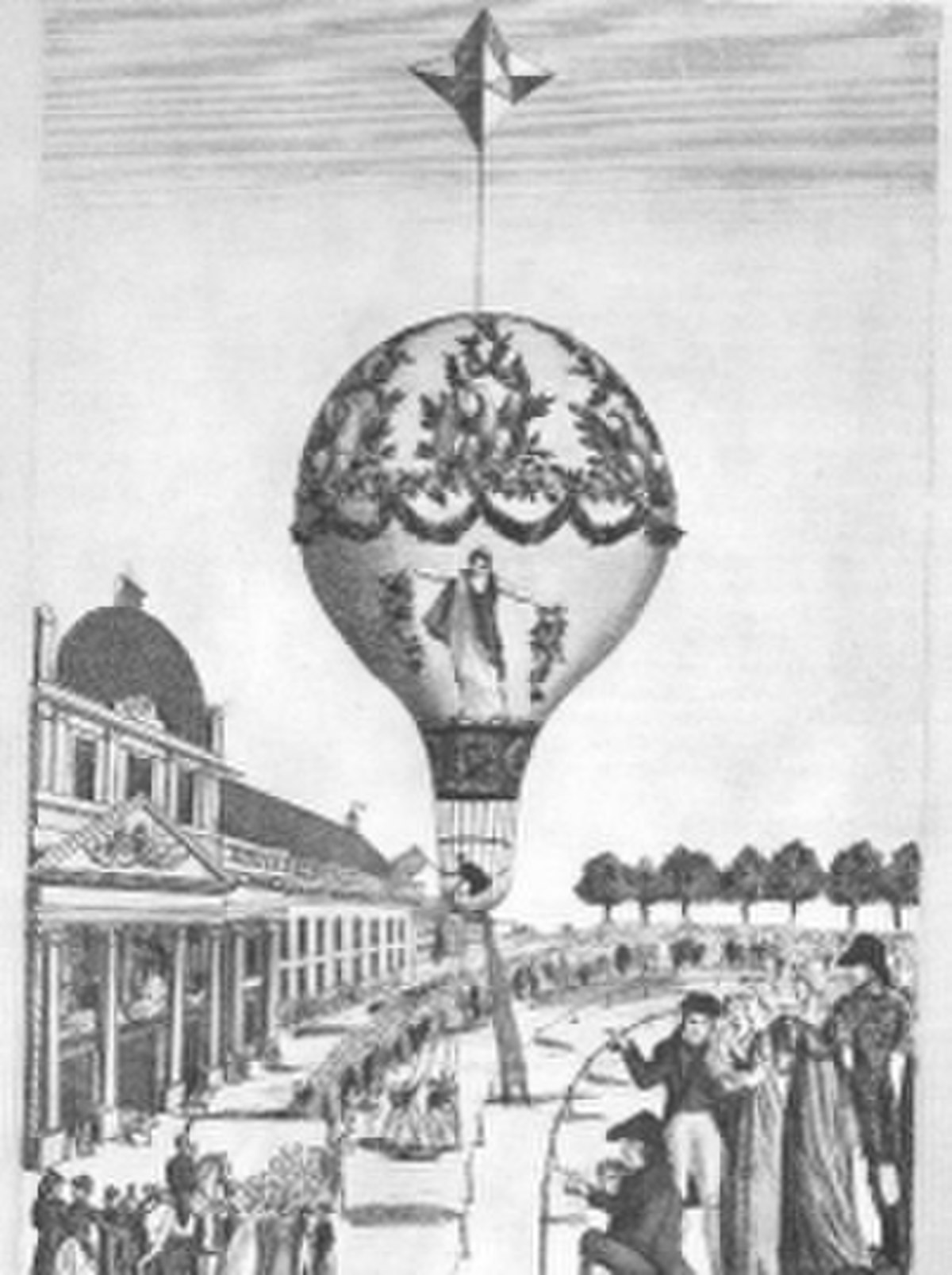 Ascension du 24 juin 1810à Paris au Champ-de-Mars.