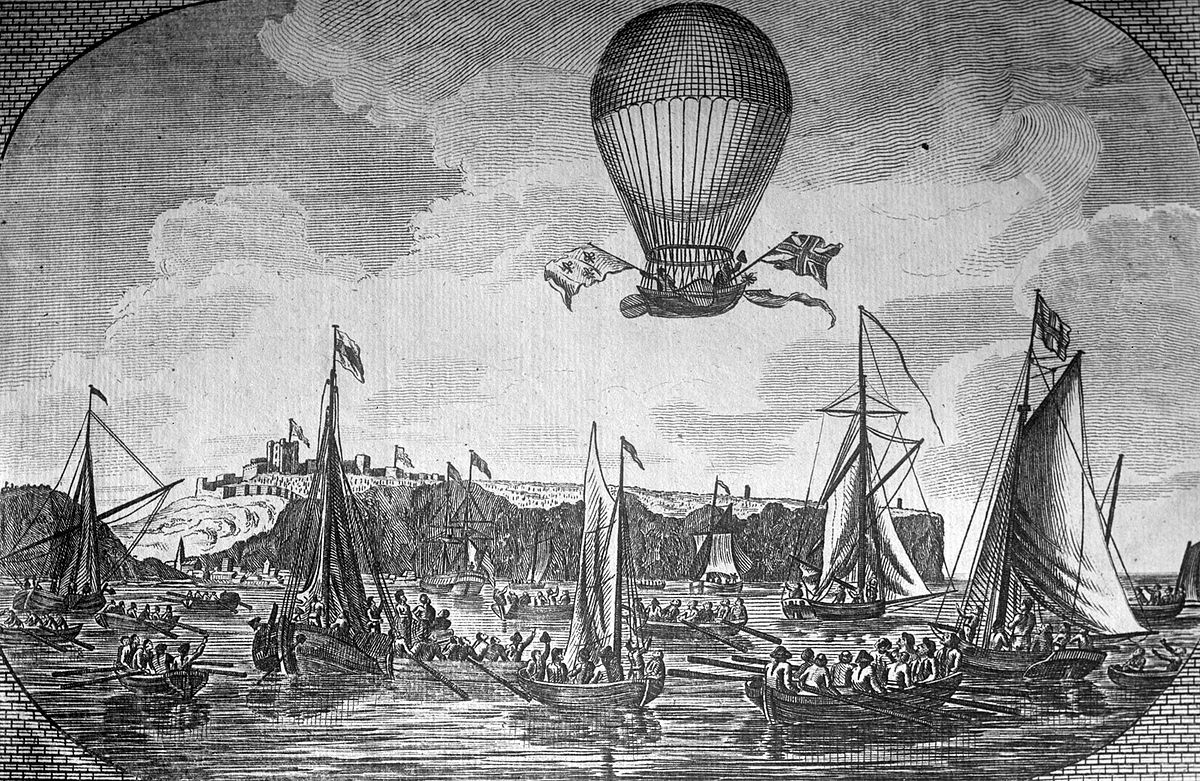 La traversée de la Manche en 1785