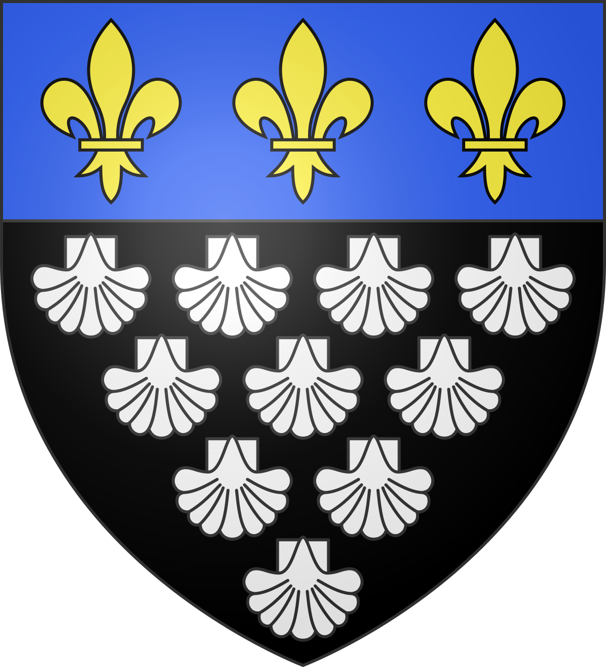 Blason abbaye fr Mont Saint Michel (50).svg