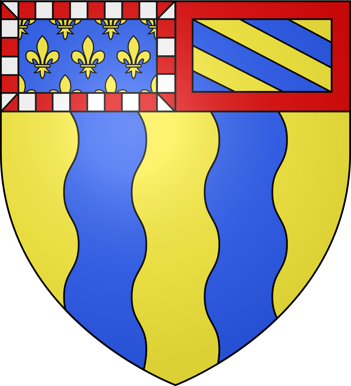 Blason non officiel de Saône-et-Loire