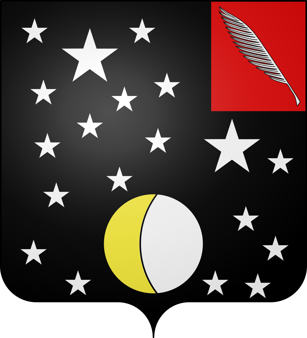 Blason Jean-Baptiste Joseph Delambre (1749-1822).svg