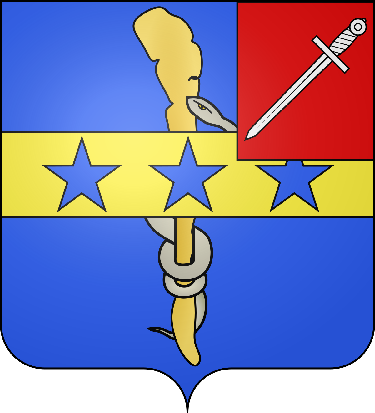 Blason René-Nicolas Dufriche Desgenettes (1762-1837).svg