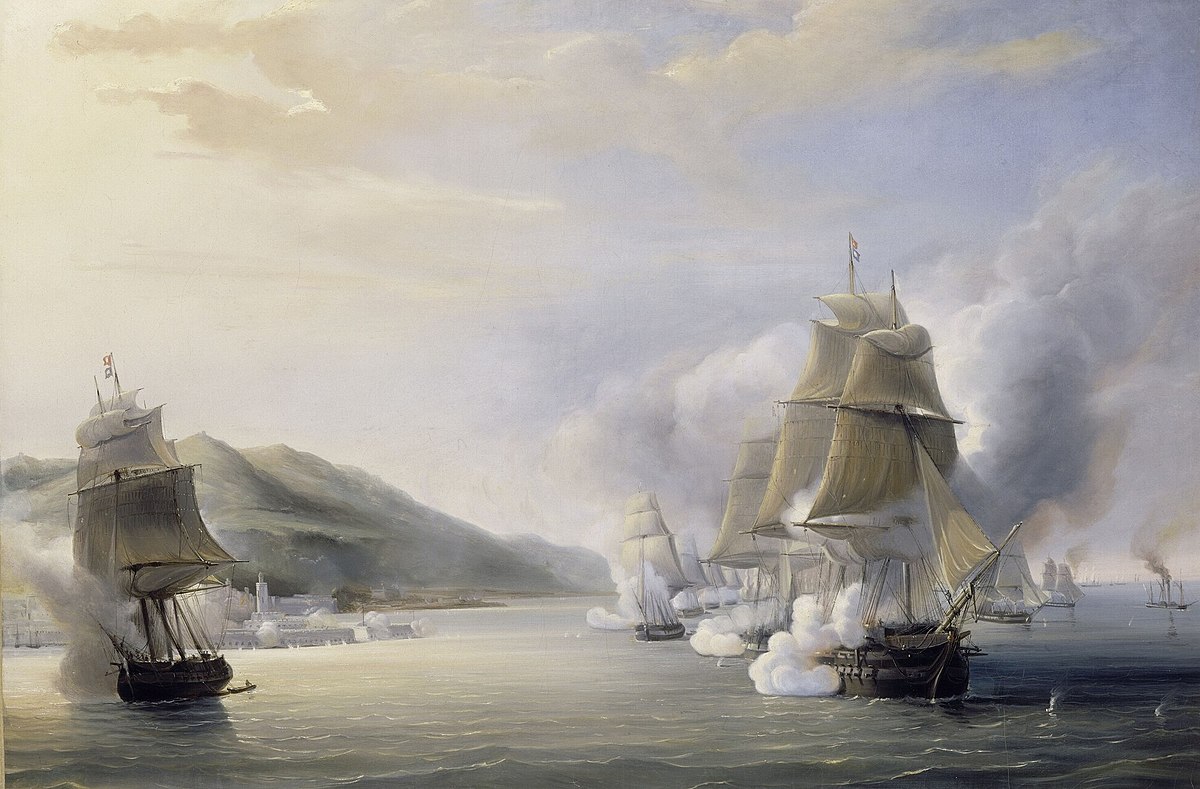 Représentation des bombardements d'Alger en 1830