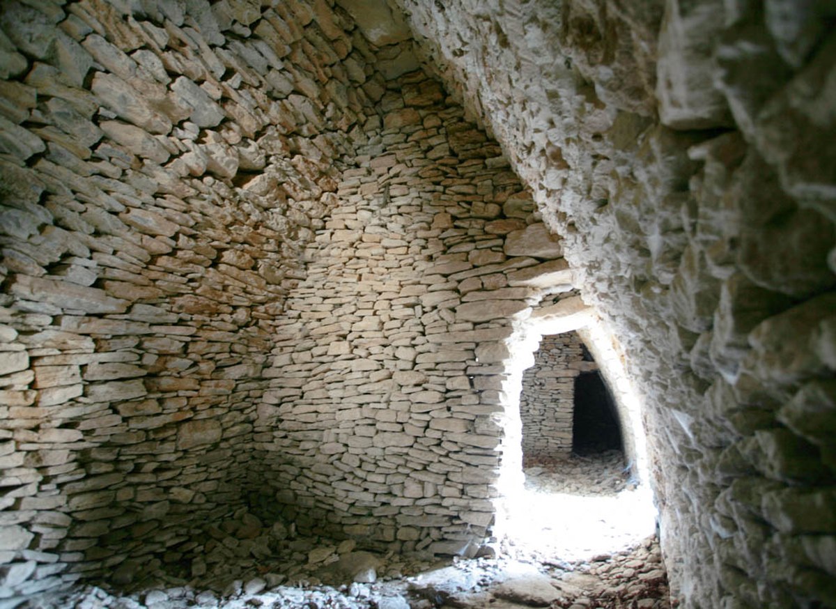 L'intérieur de la première borie
