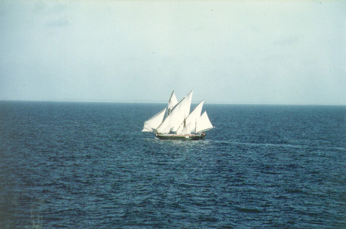 Boutre indien dans la baie de Bombay
