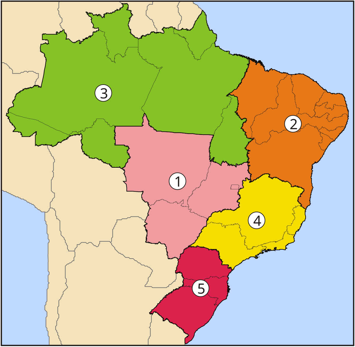 Régions du Brésil