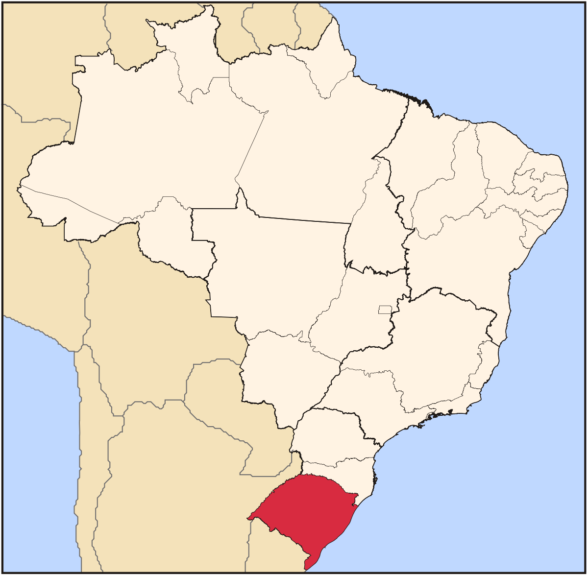 Liste des villes de l'État du Rio Grande do Sul