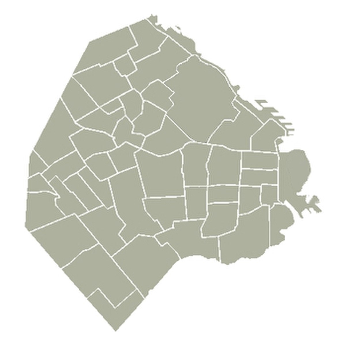 Découpage administratif de Buenos Aires