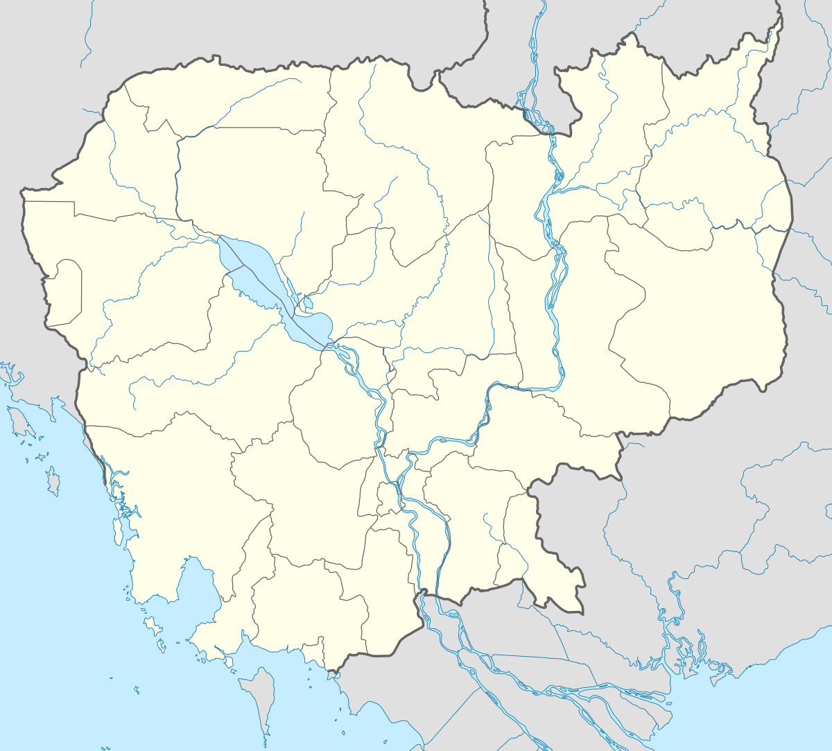 Carte du Cambodge
