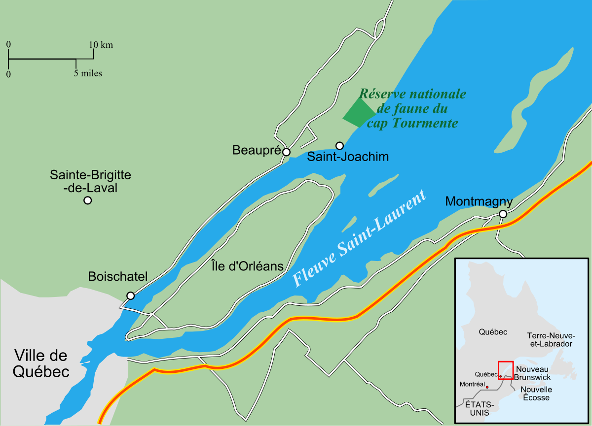 Cap Tourmente map-fr.svg