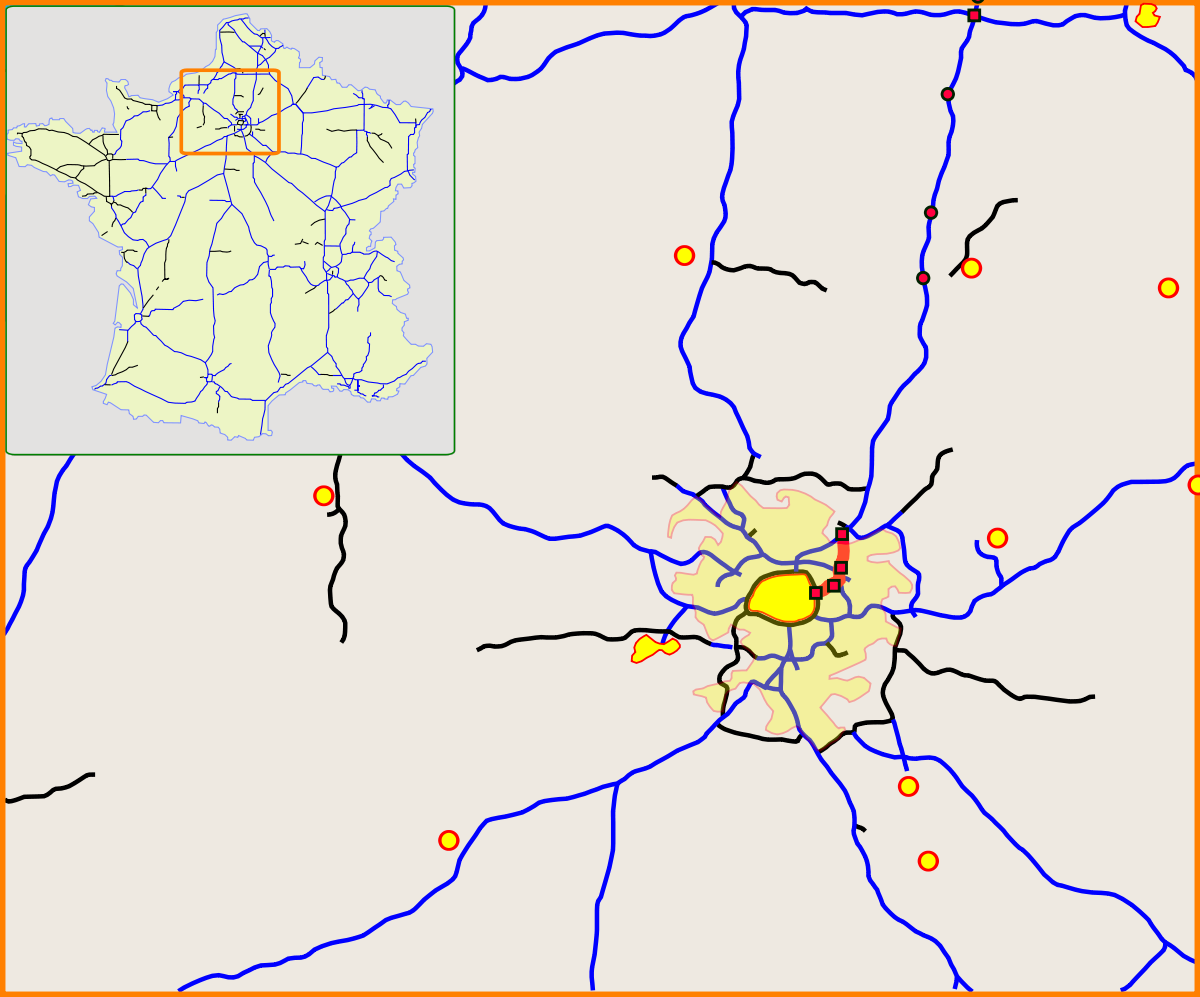 Carte de la route A 3