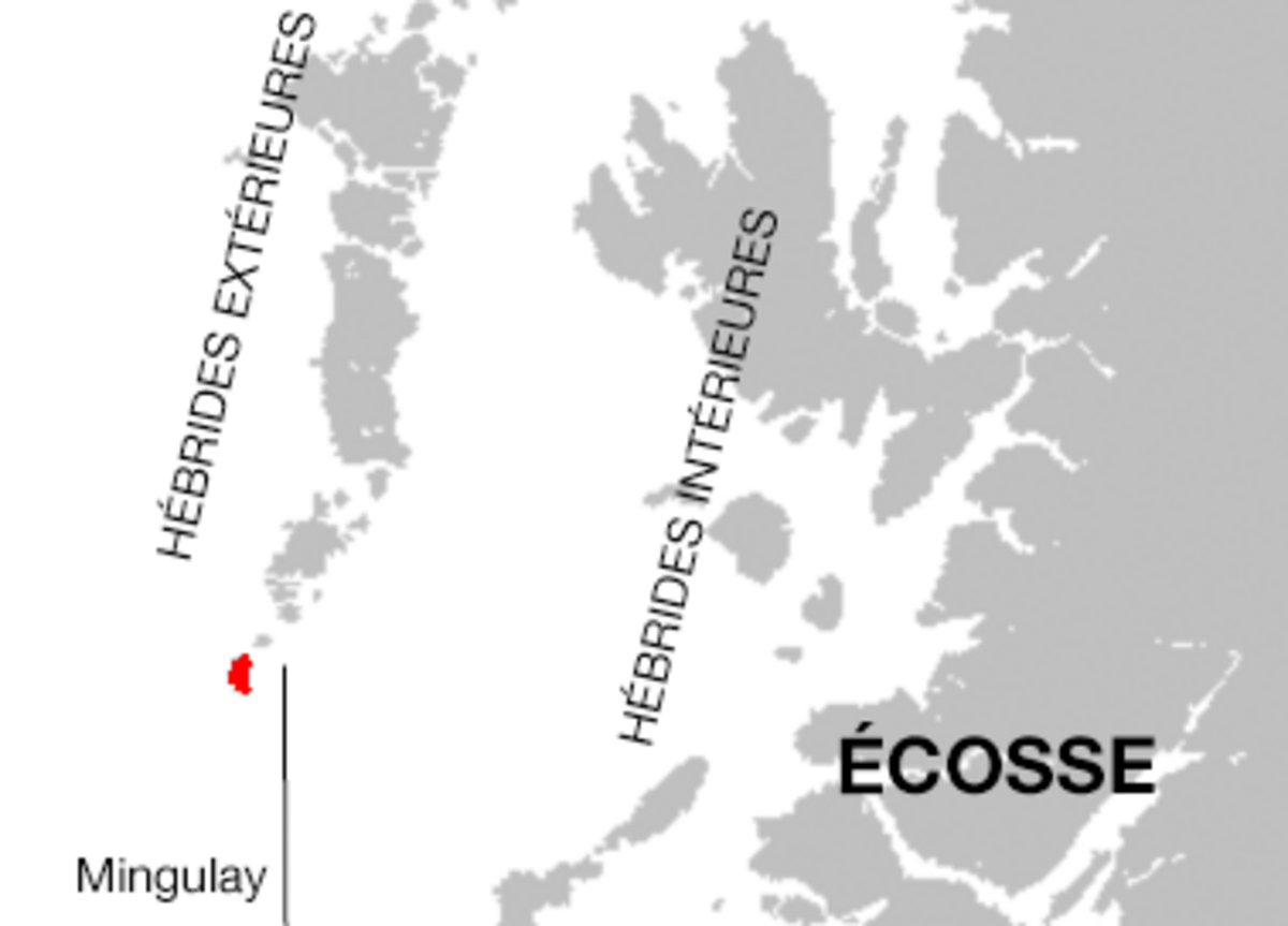 Situation géographique de Mingulay.