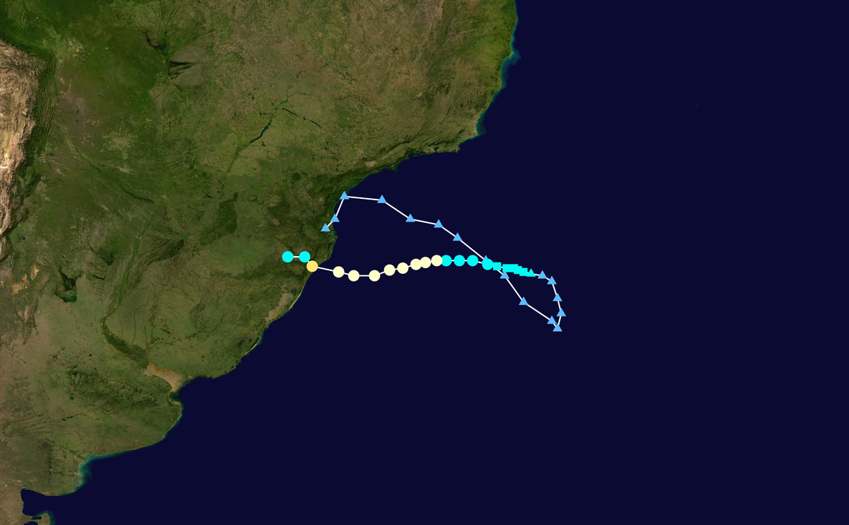 Trajet du cyclone