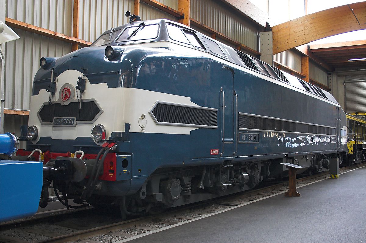 La CC 65001 à la Cité du train de Mulhouse.
