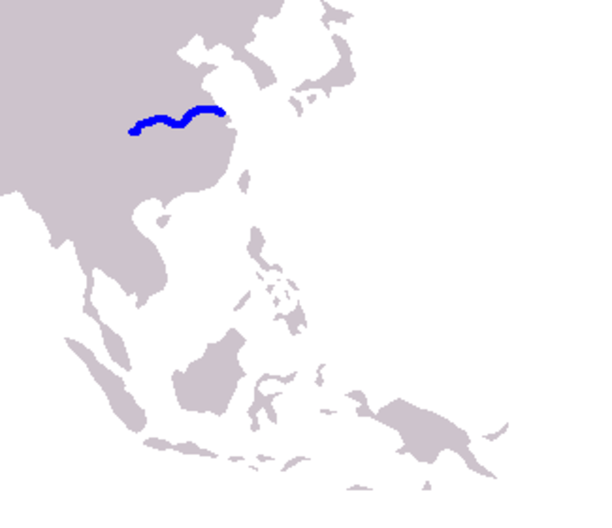 Aire de répartition du dauphin de Chine