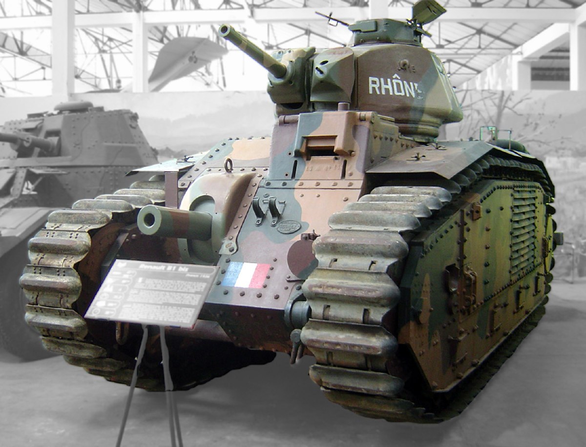 Un des deux B1 bis du musée des blindés de Saumur