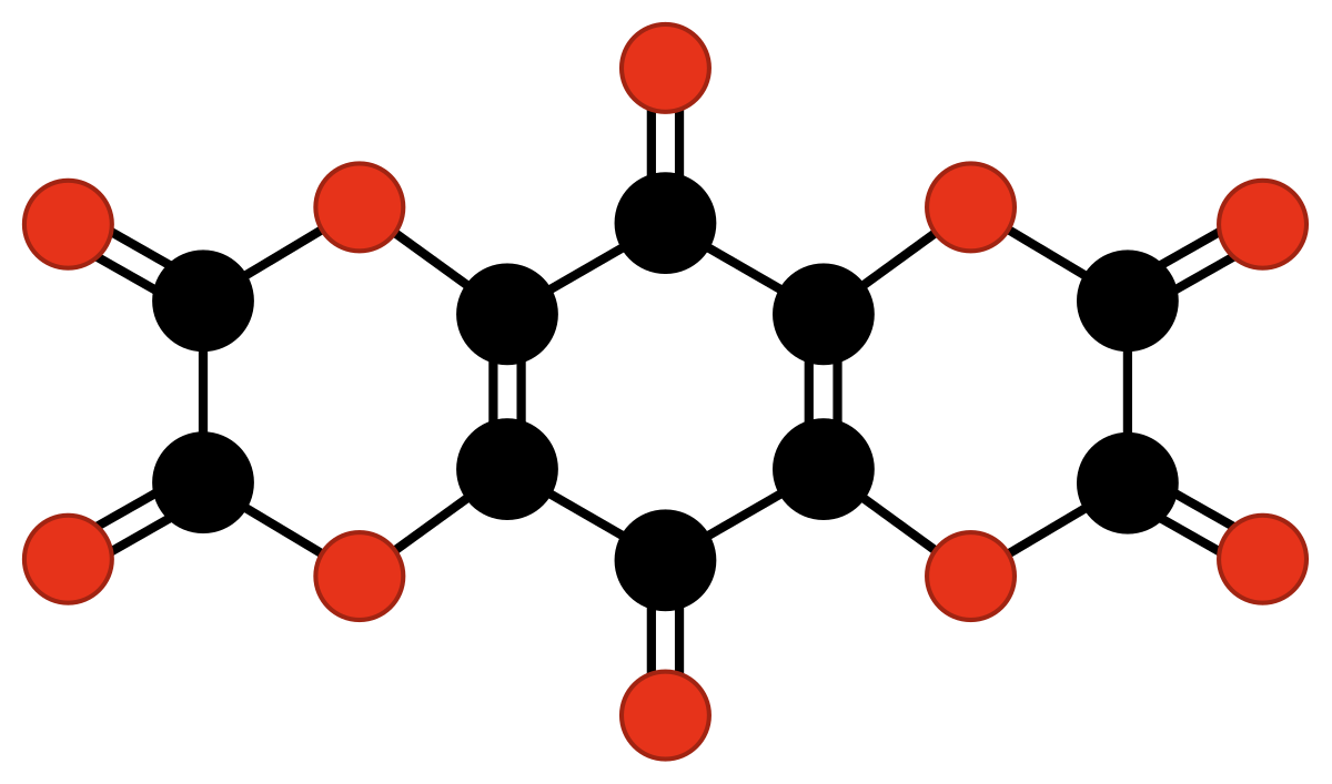 Chemfm tetrahydroxy 1 4 benzoquinone bisoxalate.svg