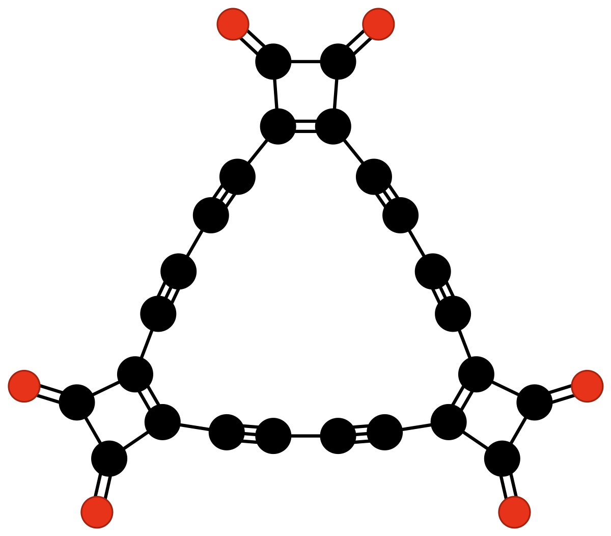 Chemfm tris 3 4 dialkynyl 3 cyclobutene 1 2 dione.svg